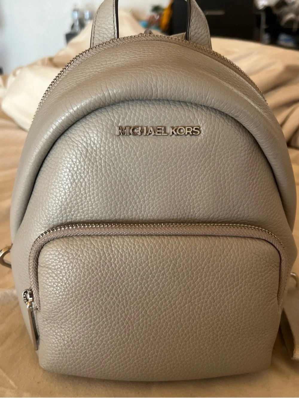 Michael Kors Mini Backpack Gray - Picture 1 of 6